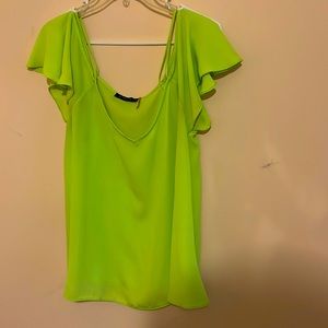 Neon green boutique top